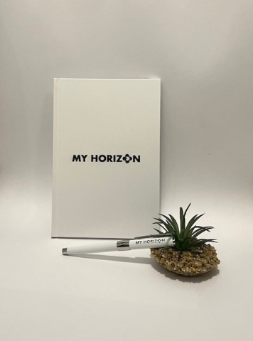 Carnet et stylo pour My Horizon
